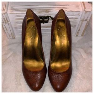 Jessica Simpson Shoes - Jessica Simpson Chestnut Italian Croco Pumps Jessica Simpson Shoes - Jessica Simpson Chestnut Italian Croco Pumps